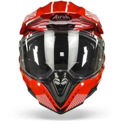 Airoh Commander Boost Rood Glanzend Adventure Helm -Motorfiets Accessoires Airoh commander boost red gloss.01