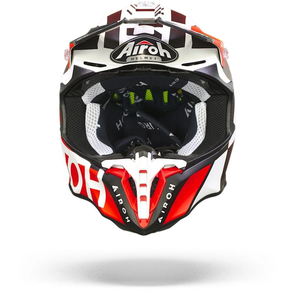 Airoh Twist 2.0 Lift Rood Wit Crosshelm 2 Airoh Twist 2.0 Lift Rood Wit Crosshelm - Afbeelding 2