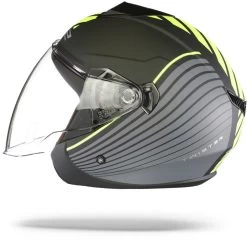 LS2 OF573 Twister II Luna Mat Zwart Titanium Jethelm -Motorfiets Accessoires Ls2 of 573 twister II luna matt black titanium.11