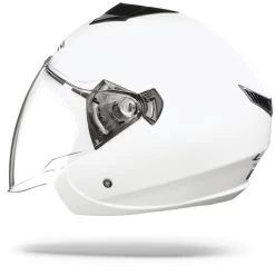 LS2 OF573 Twister II Single Mono Glanzend Wit Jethelm -Motorfiets Accessoires Ls2 of573 twister II single mono gloss white.11