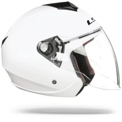 LS2 OF573 Twister II Single Mono Glanzend Wit Jethelm -Motorfiets Accessoires Ls2 of573 twister II single mono gloss white.29