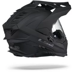 LS2 MX701 Explorer Solid Mat Zwart Adventure Helm