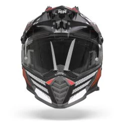 LS2 MX436 Pioneer Evo Saturn Mat Zwart Rood Adventure Helm -Motorfiets Accessoires Ls2mx436pioneerevosaturnmattblackred.01