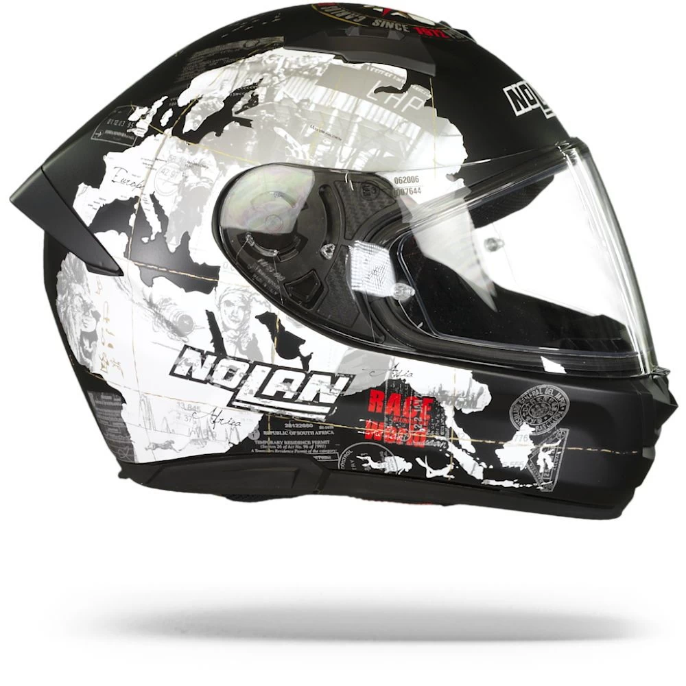 Nolan N60-6 Gemini Replica 49 C. Checa Mat Zwart Integraalhelm 2 Nolan N60-6 Gemini Replica 49 C. Checa Mat Zwart Integraalhelm - Afbeelding 2