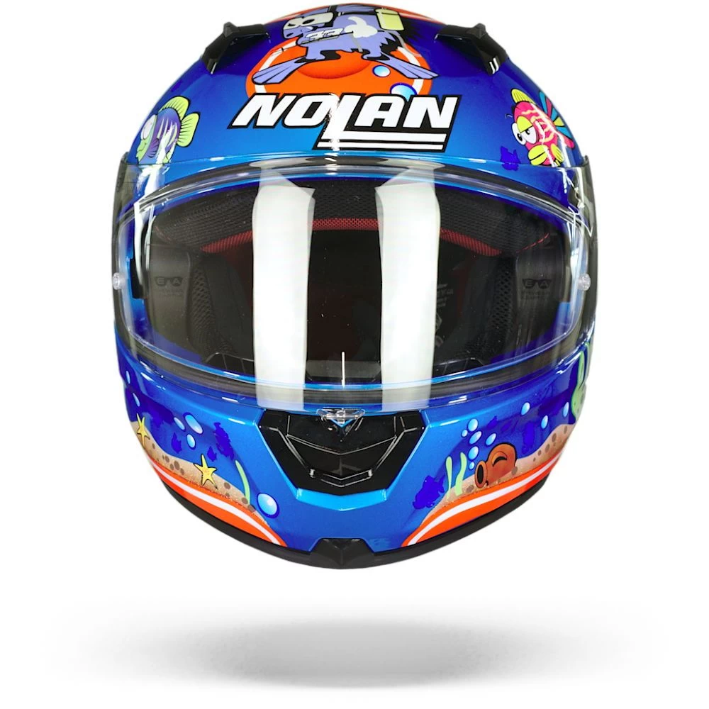 Nolan N60-6 Gemini Replica 51 M. Melandri Aquarium Saphire Blauw Integraalhelm 6 Nolan N60-6 Gemini Replica 51 M. Melandri Aquarium Saphire Blauw Integraalhelm - Afbeelding 6