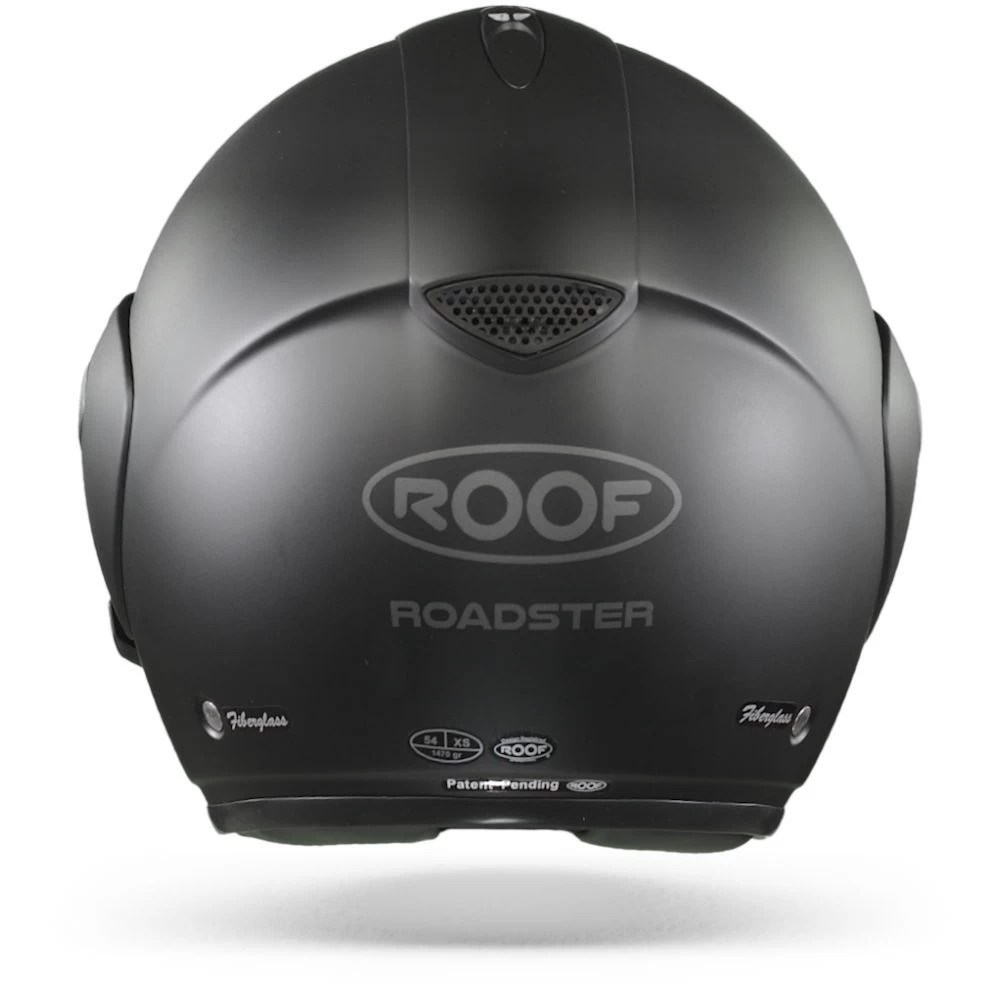 ROOF Roadster Iron Mat Zwart Zwart Jethelm 5 ROOF Roadster Iron Mat Zwart Zwart Jethelm - Afbeelding 5