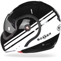 ROOF BoXXer Sting Zwart Wit Systeemhelm -Motorfiets Accessoires Roof boXXer sting black white.11