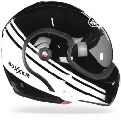 ROOF BoXXer Sting Zwart Wit Systeemhelm -Motorfiets Accessoires Roof boXXer sting black white.29