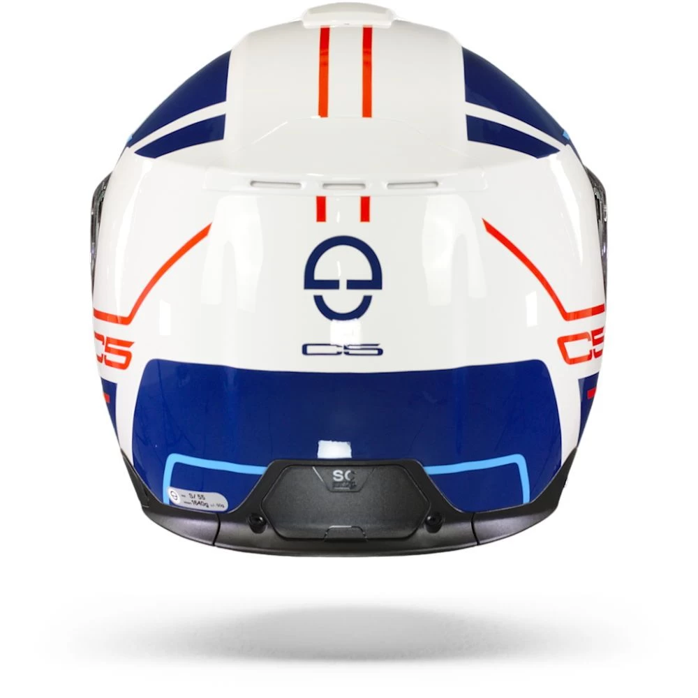 Schuberth C5 Master Wit Blauw Systeemhelm 2 Schuberth C5 Master Wit Blauw Systeemhelm - Afbeelding 2
