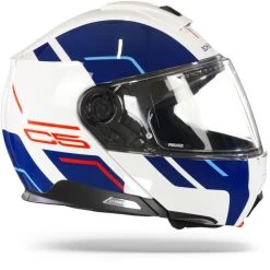 Schuberth C5 Master Wit Blauw Systeemhelm 9 Schuberth C5 Master Wit Blauw Systeemhelm -Motorfiets Accessoires Schuberth c5 master white blue.29