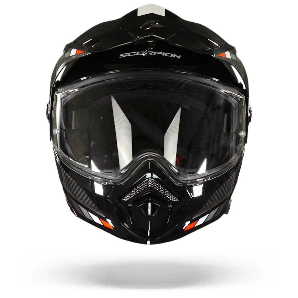 Scorpion ADX-2 Camino Zwart-Silver-Rood Adventure Helm 2 Scorpion ADX-2 Camino Zwart-Silver-Rood Adventure Helm - Afbeelding 2