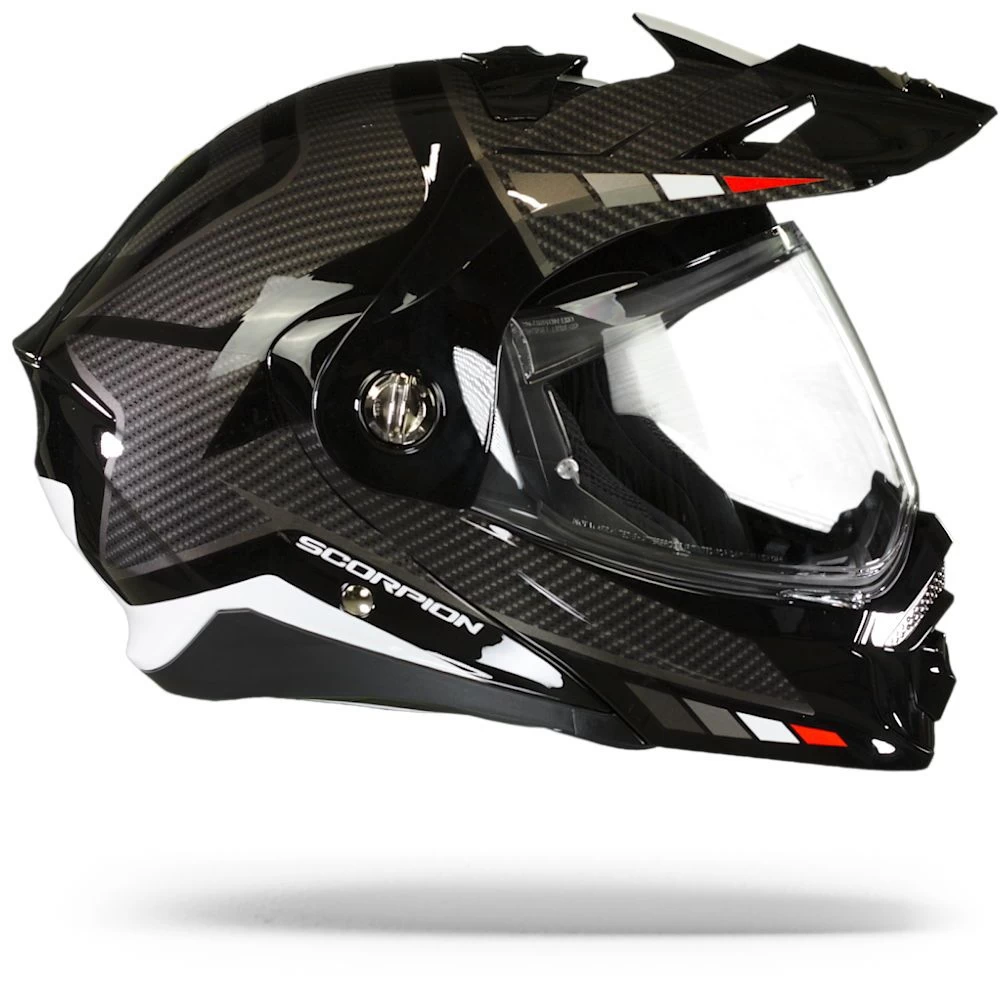 Scorpion ADX-2 Camino Zwart-Silver-Rood Adventure Helm 3 Scorpion ADX-2 Camino Zwart-Silver-Rood Adventure Helm - Afbeelding 3