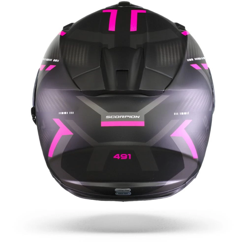 Scorpion EXO-491 Spin Mat Zwart Roze Integraalhelm 2 Scorpion EXO-491 Spin Mat Zwart Roze Integraalhelm - Afbeelding 2