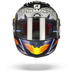 Shark Race-R Pro GP Oliveira Signature Mat Blauw Zilver Wit BSW Integraalhelm -Motorfiets Accessoires Shark race r pro gp oliveira signature mat blue silver white bsw.01