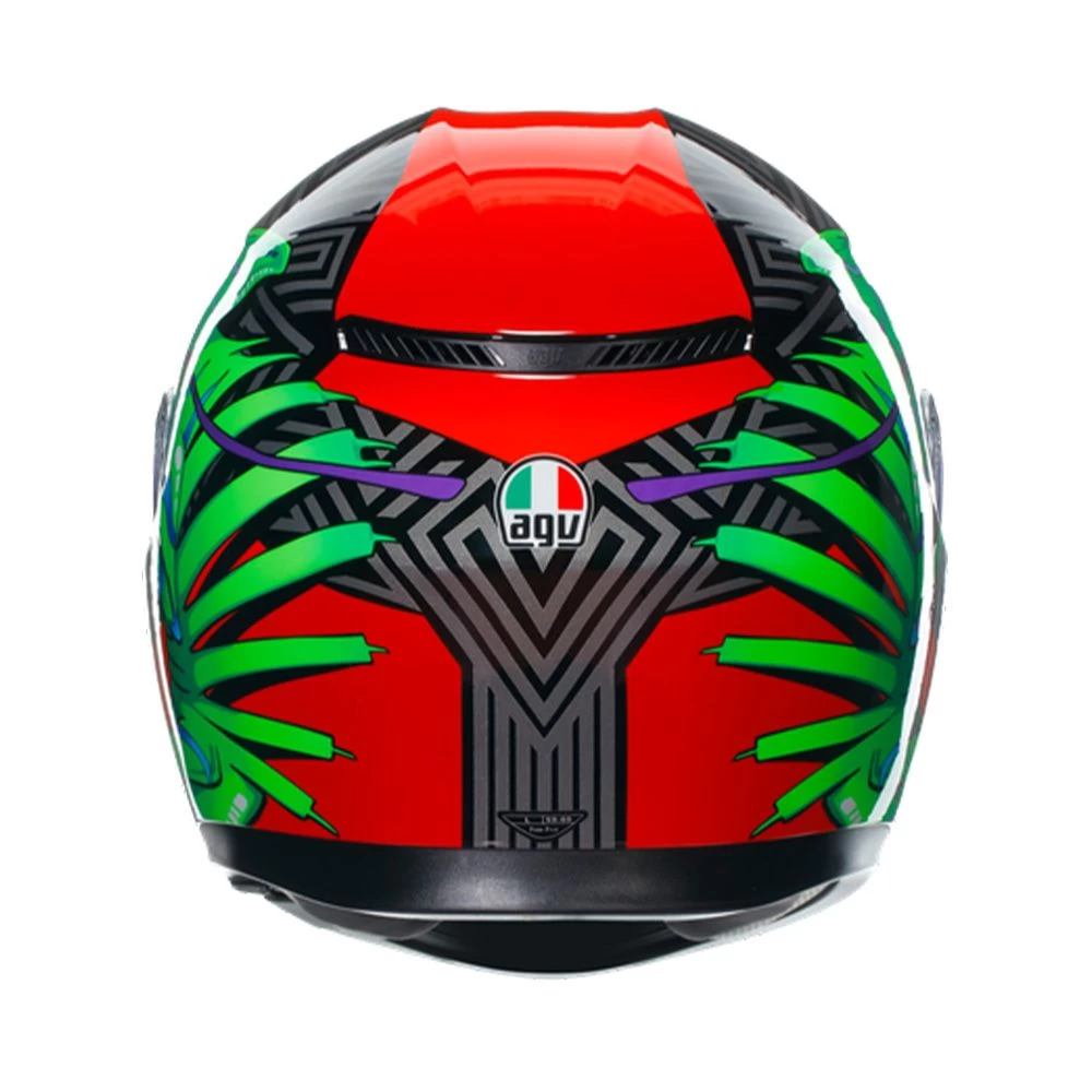 Agv K3 E2206 Mplk Kamaleon Zwart Rood Groen 013 Integraalhelm 6 Agv K3 E2206 Mplk Kamaleon Zwart Rood Groen 013 Integraalhelm - Afbeelding 6