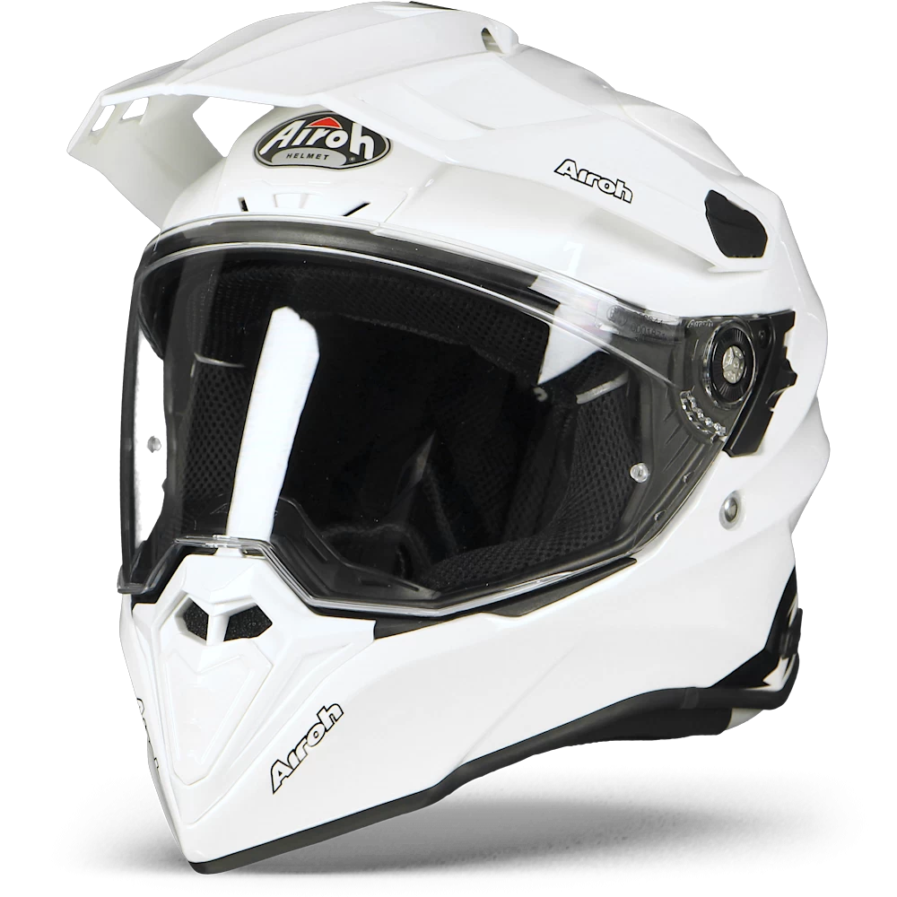 Airoh Commander Color Glans Wit Adventure Helm - Afbeelding 3