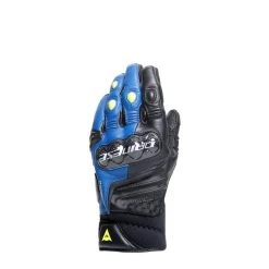 Dainese Carbon 4 Kort Racing Blauw Zwart Fluo Geel -Motorfiets Accessoires dainese carbon 4 short leather gloves racing blue black fluo yellow 1