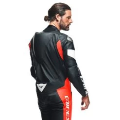 Dainese Tosa 1 Pcs Leather Suit Perf Black Fluo Red White -Motorfiets Accessoires dainese tosa 1 pcs leather suit perf black fluo red white 5
