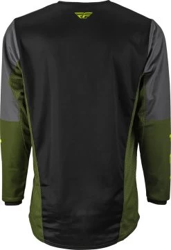 Fly Racing MX Jersey Kinetic Jet Black Olive Hi-Vis