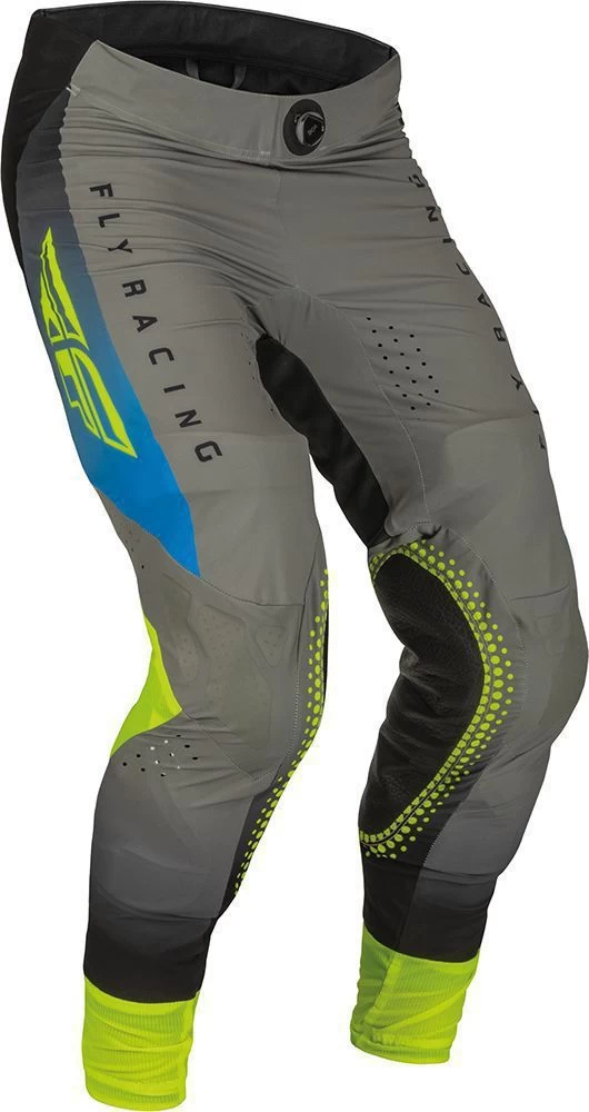 Fly Racing MX Pants Lite Grey Blue Hi-Vis 1 Fly Racing MX Pants Lite Grey Blue Hi-Vis