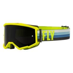 FLY Racing Zone Goggle Hi-Vis Teal W Dark Smoke Lens