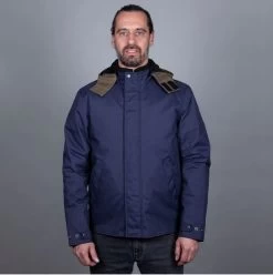 Helstons Flame Fabrics Blue Kaki Jacket