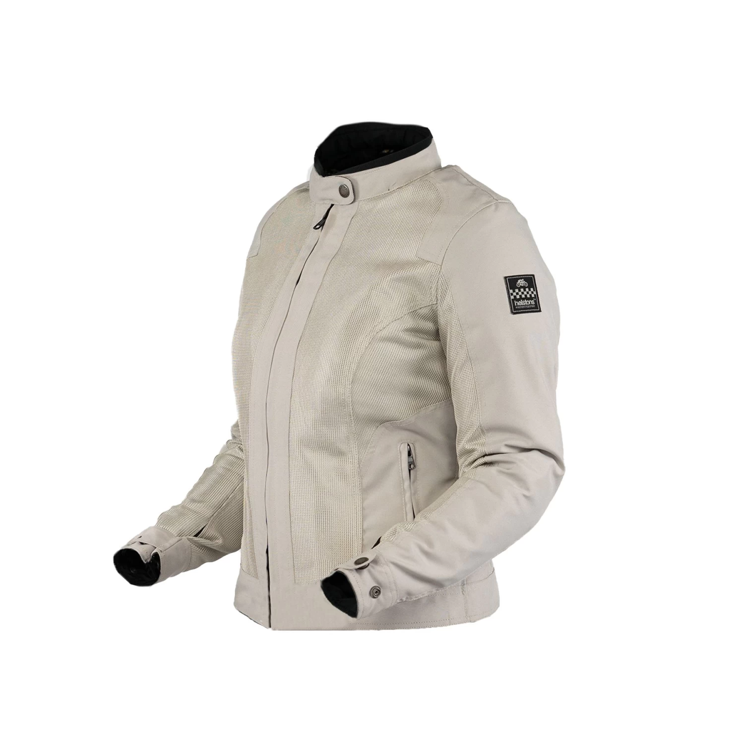 Helstons Stoner Lady Tissu Mesh Silver Jacket 1 Helstons Stoner Lady Tissu Mesh Silver Jacket