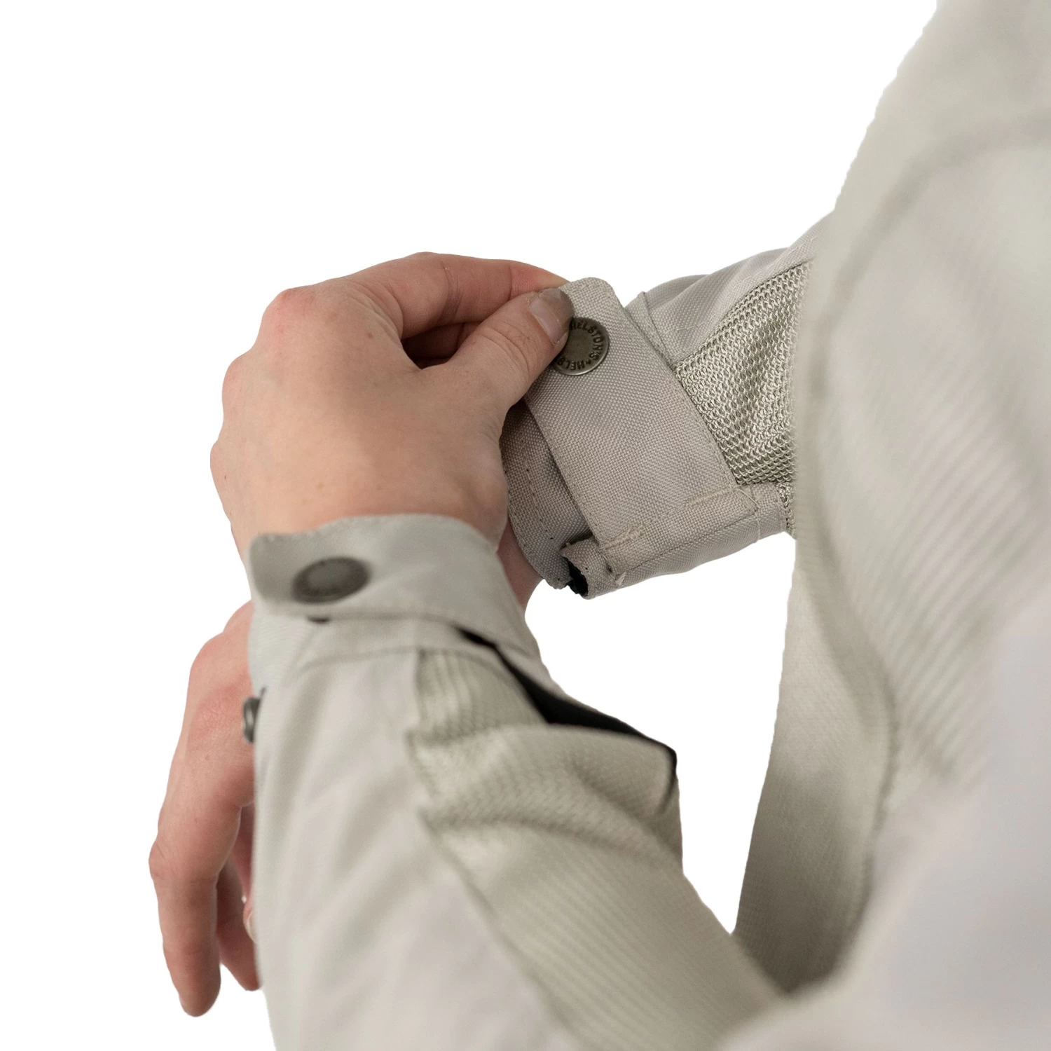 Helstons Stoner Lady Tissu Mesh Silver Jacket 2 Helstons Stoner Lady Tissu Mesh Silver Jacket - Afbeelding 2