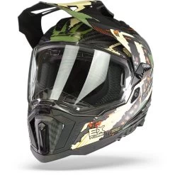 LS2 MX701 C Explorer Extend Mat Military Groen Adventure Helm