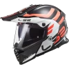 LS2 MX436 Pioneer Evo Adventurer Zwart Wit Adventure Helm