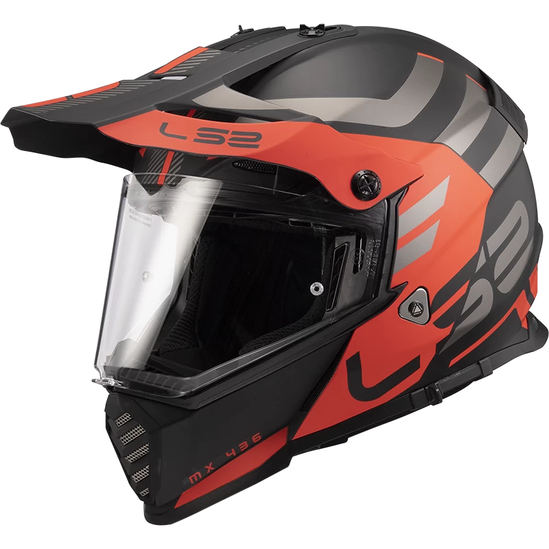 LS2 MX436 Pioneer Evo Adventurer M.Zwart Oranje Adventure Helm 1 LS2 MX436 Pioneer Evo Adventurer M.Zwart Oranje Adventure Helm