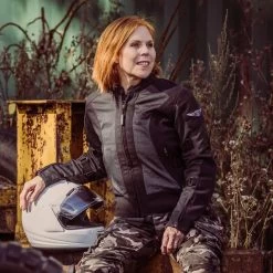 Motogirl Jodie Mesh Jacket Black Grey -Motorfiets Accessoires motogirl jodie mesh jacket black grey 5