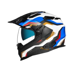 Nexx X.Wed2 Columbus Blauw Goud Adventure Helm