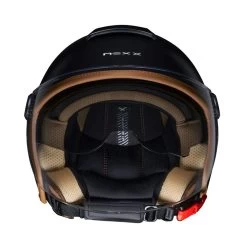 Nexx Y.10 Sunny Zwart Mat Camel Jet Helm -Motorfiets Accessoires nexx y 10 sunny black matt camel 2