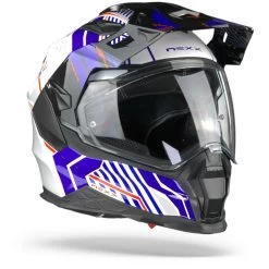 Nexx X.WED2 Wild Country Wit Blauw Adventure Helm -Motorfiets Accessoires nexx x.wed2 wild country white blue adventure.33 1