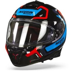 Nolan N80-8 Ally N-Com 43 Glanzend Zwart Blauw Rood Integraalhelm -Motorfiets Accessoires nolan n80 8 ally n com 43 frontpage