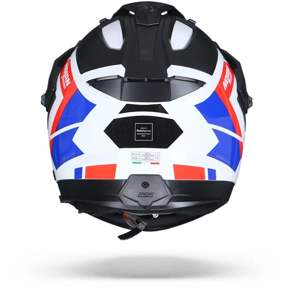 Nolan N70-2 X Grandes Alpes 26 Metal Wit Blauw Rood Multihelm 1 Nolan N70-2 X Grandes Alpes 26 Metal Wit Blauw Rood Multihelm