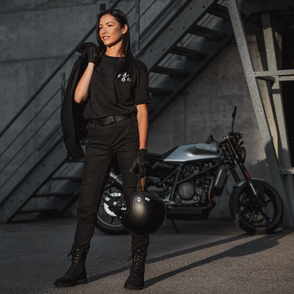 Pando Moto Kissaki Arm 01 Women's Slim Fit Motorcycle Jeans 6 Pando Moto Kissaki Arm 01 Women's Slim Fit Motorcycle Jeans - Afbeelding 6