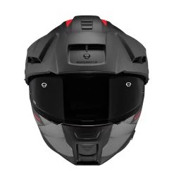 Schuberth E2 Defender Zwart Rood Systeemhelm -Motorfiets Accessoires product foto 2 13