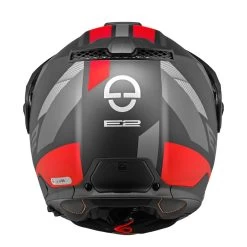 Schuberth E2 Defender Zwart Rood Systeemhelm -Motorfiets Accessoires product foto 5 5