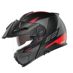 Schuberth E2 Defender Zwart Rood Systeemhelm