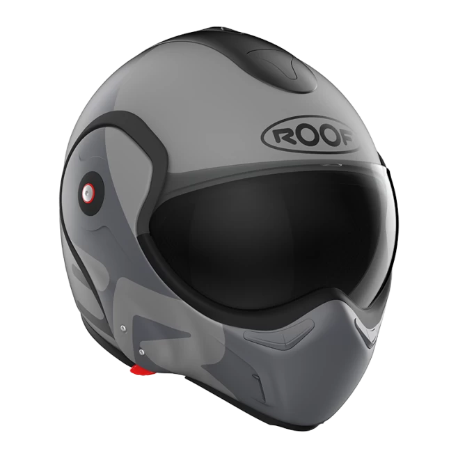 ROOF BoXXer Flag Mat Zwart Grijs Systeemhelm 2 ROOF BoXXer Flag Mat Zwart Grijs Systeemhelm - Afbeelding 2