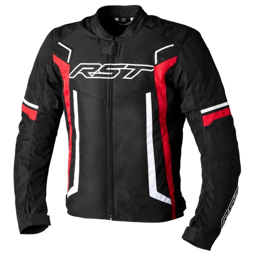 RST Pilot Evo Ce Mens Textile Jacket Black Red White 1 RST Pilot Evo Ce Mens Textile Jacket Black Red White