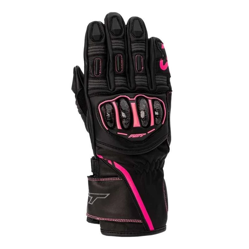 RST S1 Ce Ladies Glove Black Neon Pink 1 RST S1 Ce Ladies Glove Black Neon Pink