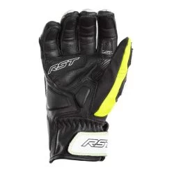 RST Stunt III Ce Mens Glove Black White Neon Yellow