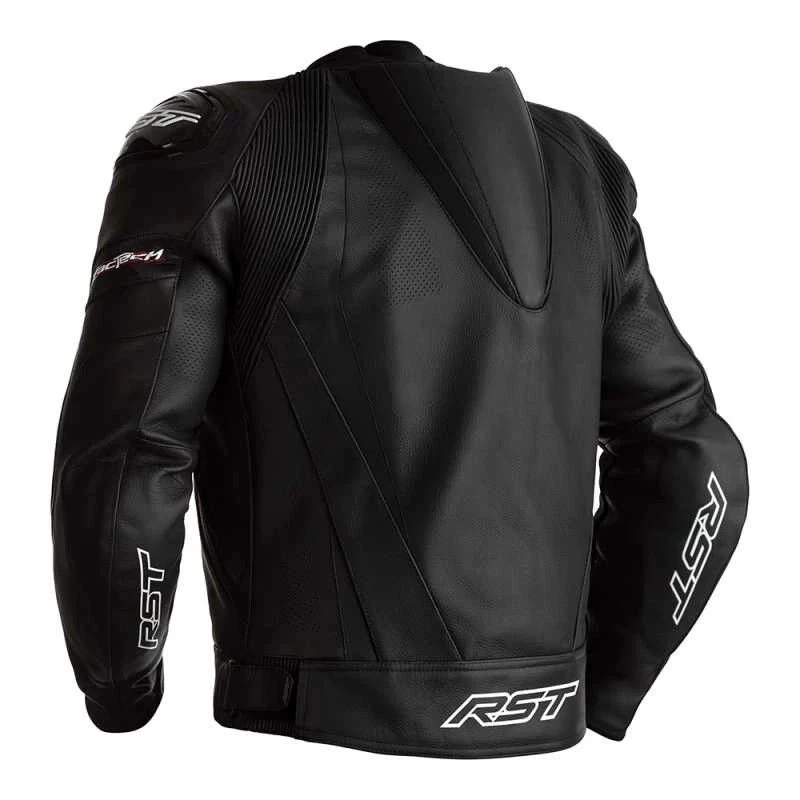RST Tractech Evo 4 Ce Mens Leather Jacket Black Black 1 RST Tractech Evo 4 Ce Mens Leather Jacket Black Black