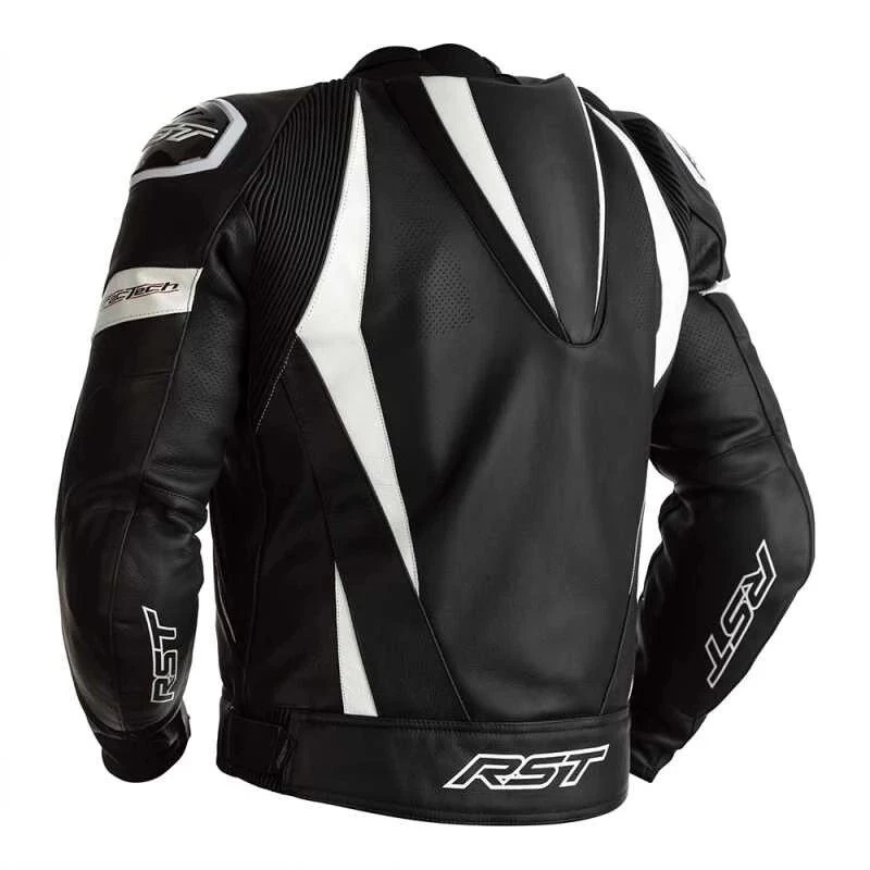 RST Tractech Evo 4 Ce Mens Leather Jacket Black White 2 RST Tractech Evo 4 Ce Mens Leather Jacket Black White - Afbeelding 2