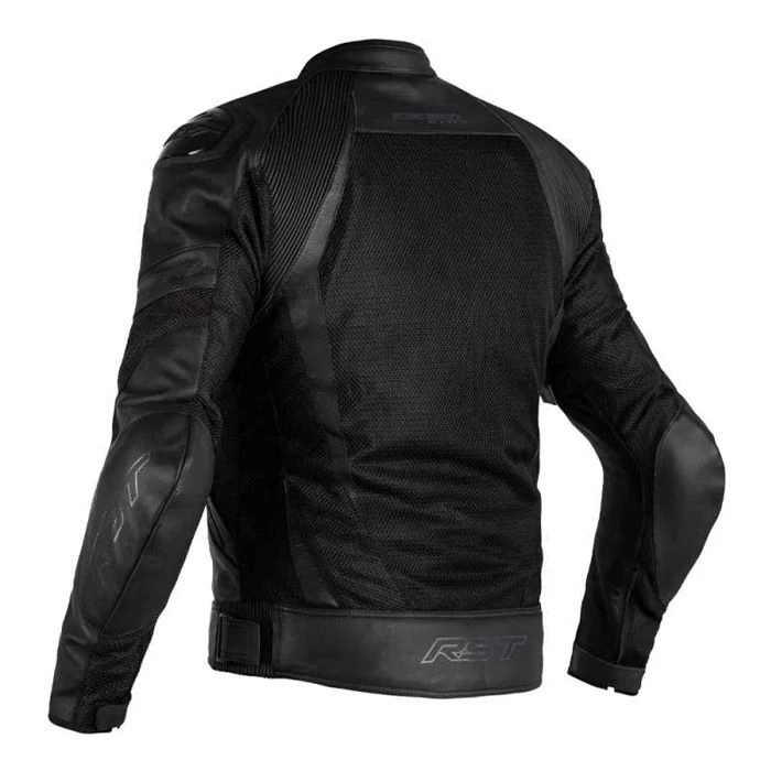 RST Tractech Evo 4 Mesh CE Mens Leather Jacket Black Black 2 RST Tractech Evo 4 Mesh CE Mens Leather Jacket Black Black - Afbeelding 2