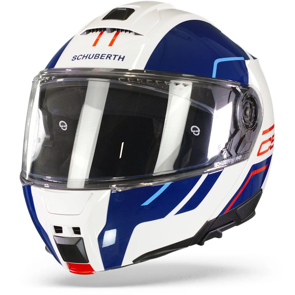 Schuberth C5 Master Wit Blauw Systeemhelm 6 Schuberth C5 Master Wit Blauw Systeemhelm - Afbeelding 6