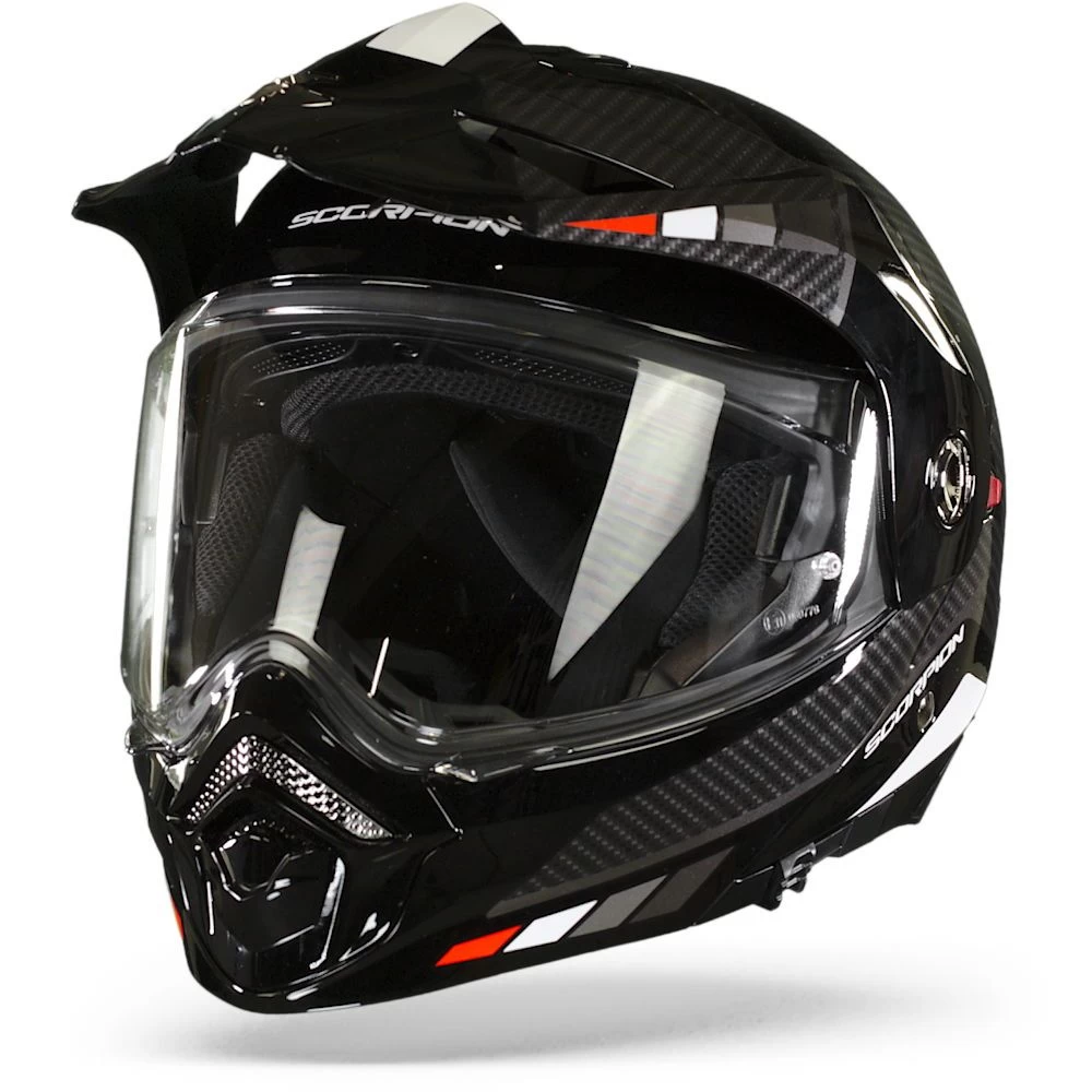 Scorpion ADX-2 Camino Zwart-Silver-Rood Adventure Helm 6 Scorpion ADX-2 Camino Zwart-Silver-Rood Adventure Helm - Afbeelding 6